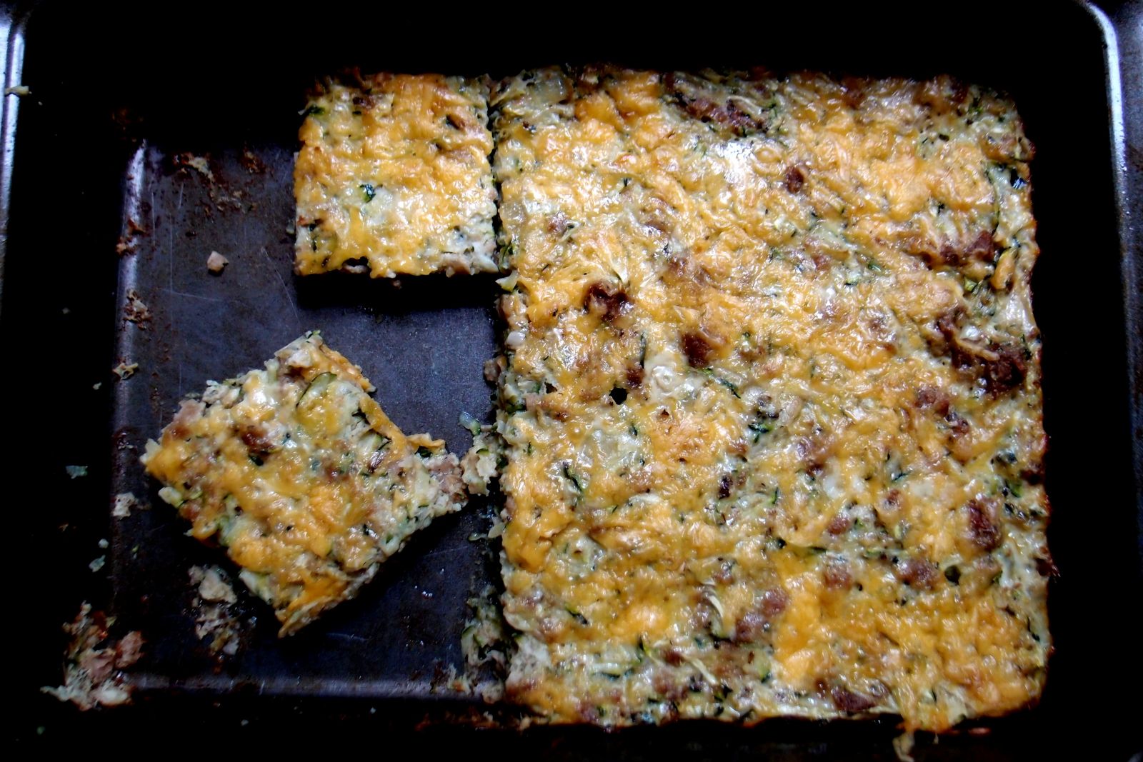 Zucchini Sausage Squares | The Old Farmer's Almanac