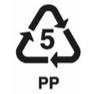 recycle number 5, PP
