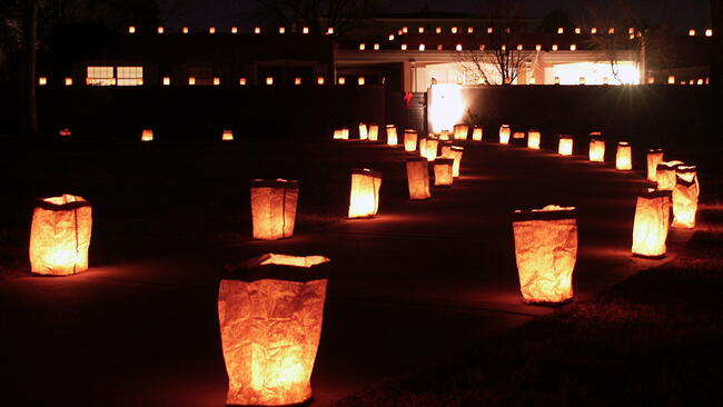 light our way with our lanterns on