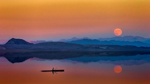 rowing at night