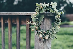 summer laurel wreath