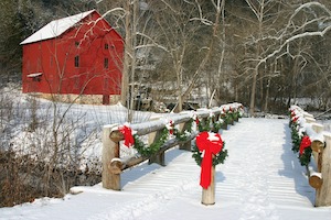 Christmas barn