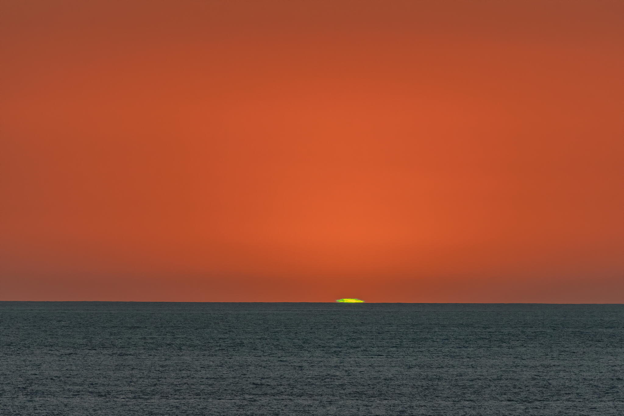 green flash sunset