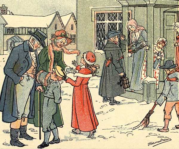 vintage boxing day postcard